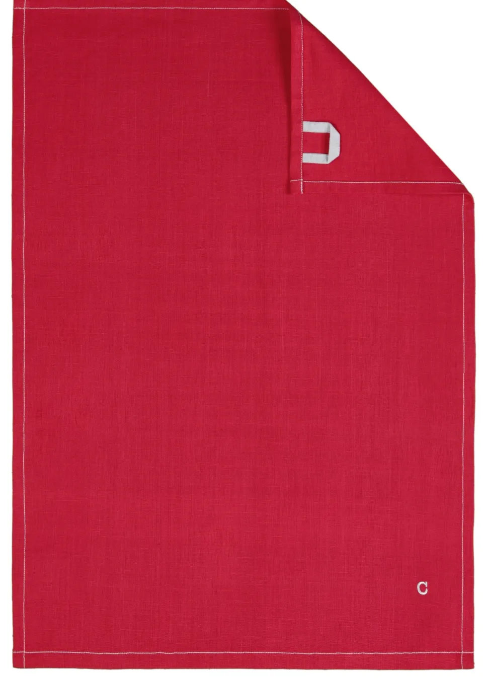 Theedoek Cawö Solid Bordeaux 50 x 70 cm (set van 4)