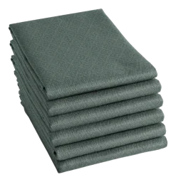 Theedoek DDDDD Akira Green 60 x 65 cm (Set van 6)