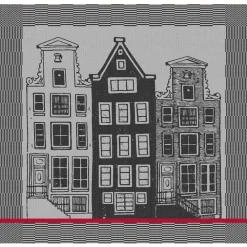 DDDDD Theedoek Canal Black 60 x 65 cm (6-Delig) New
