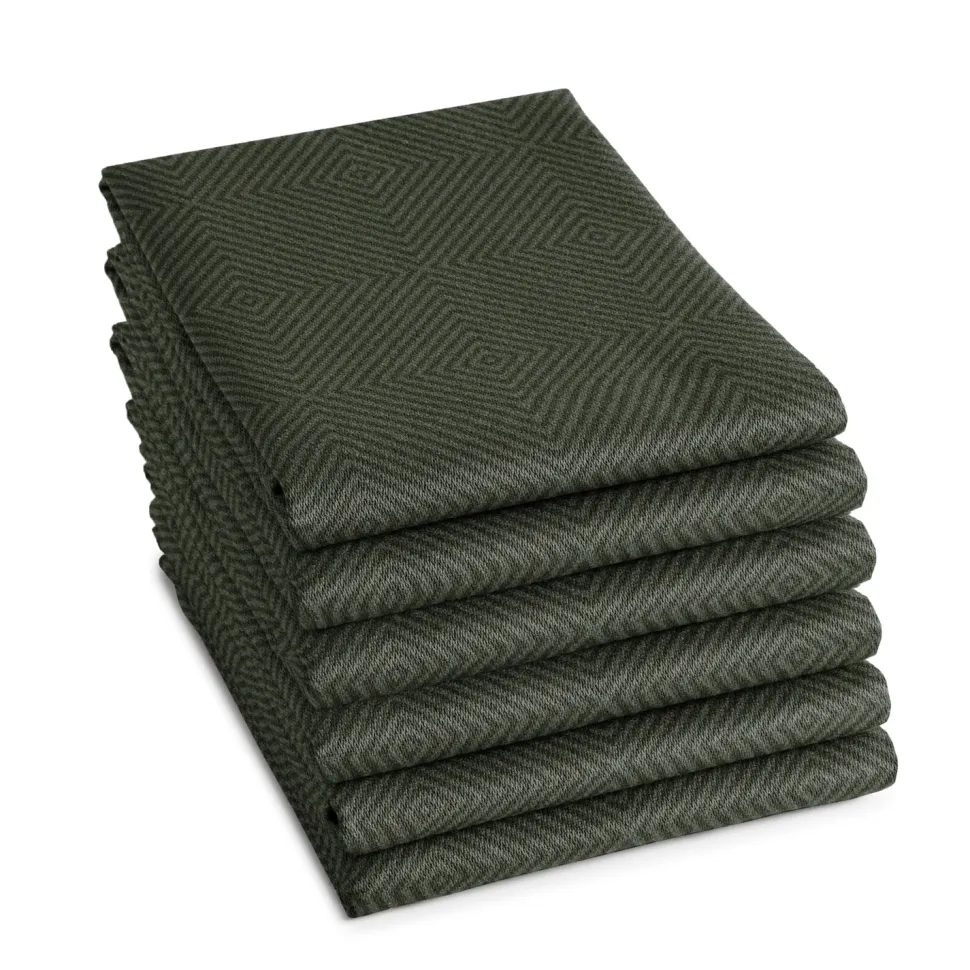 Theedoek DDDDD Cisis Laurel (set van 6)