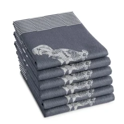 Theedoek DDDDD Goodmorning Blue (set van 6)
