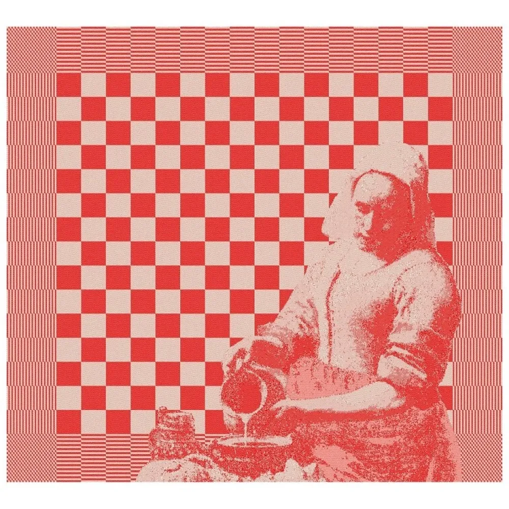DDDDD Theedoek Milk Maid Red (6-delig) Online
