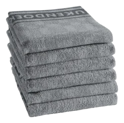 Theedoek DDDDD Pelle Grey 50 x 55 cm (Set van 6)