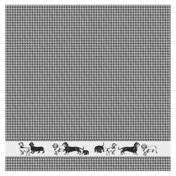 Theedoek DDDDD Saar Black (set van 6)