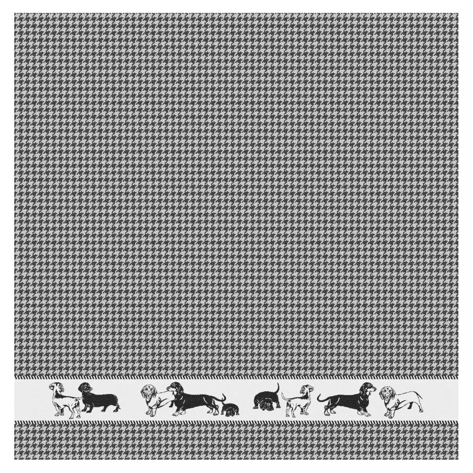 Theedoek DDDDD Saar Black (set van 6)