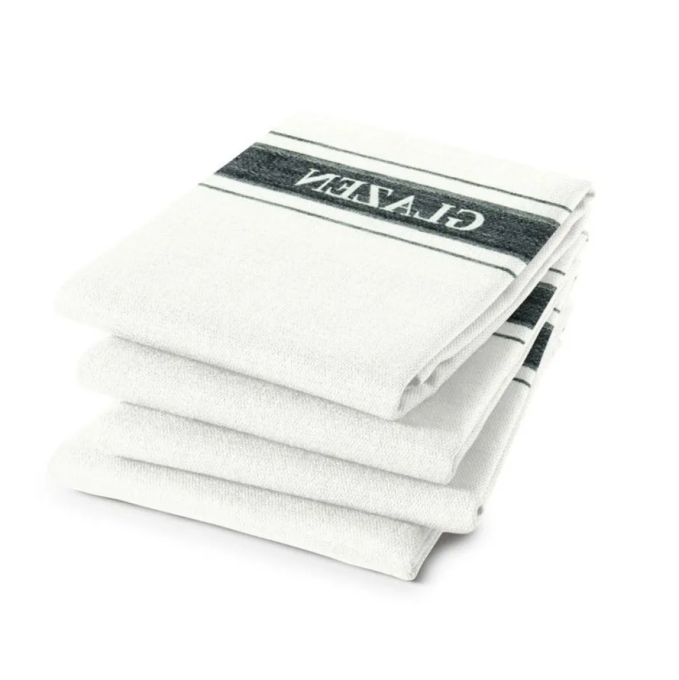Theedoeken DDDDD Glazendoek Wit (set van 6)