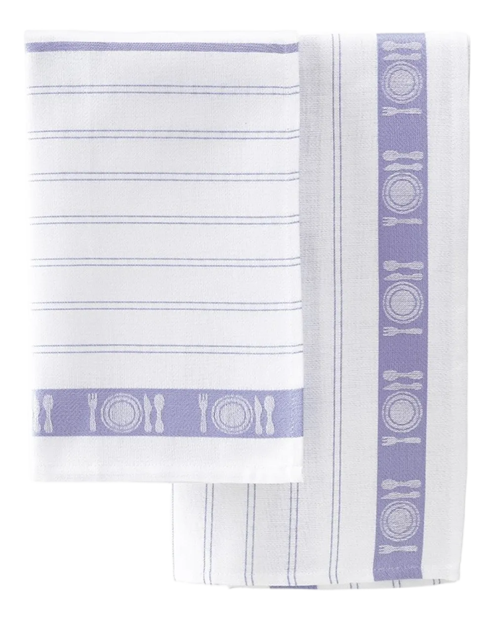 De Witte Lietaer Theedoeken BML White Lavender (3 stuks) New
