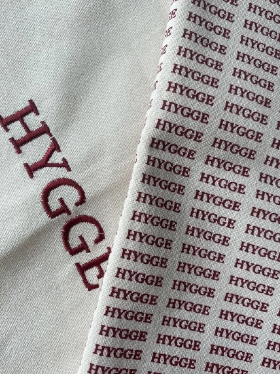 Theedoek Humdakin Notes of Hygge Neutral (Set van 2)