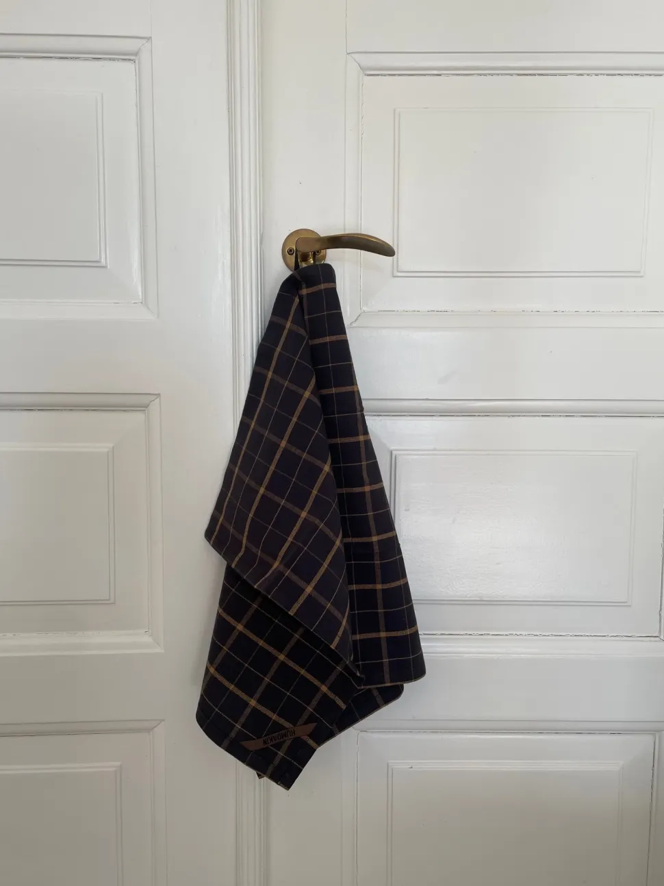 Theedoek Humdakin Recycled Cotton Brown Plaid (Set van 2)
