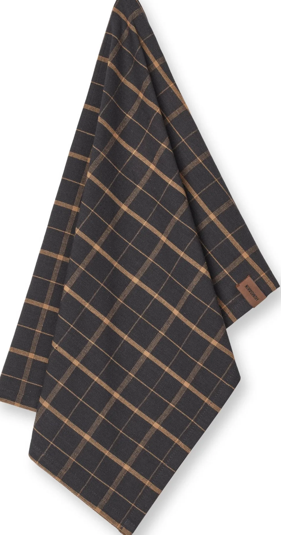 Theedoek Humdakin Recycled Cotton Brown Plaid (Set van 2)