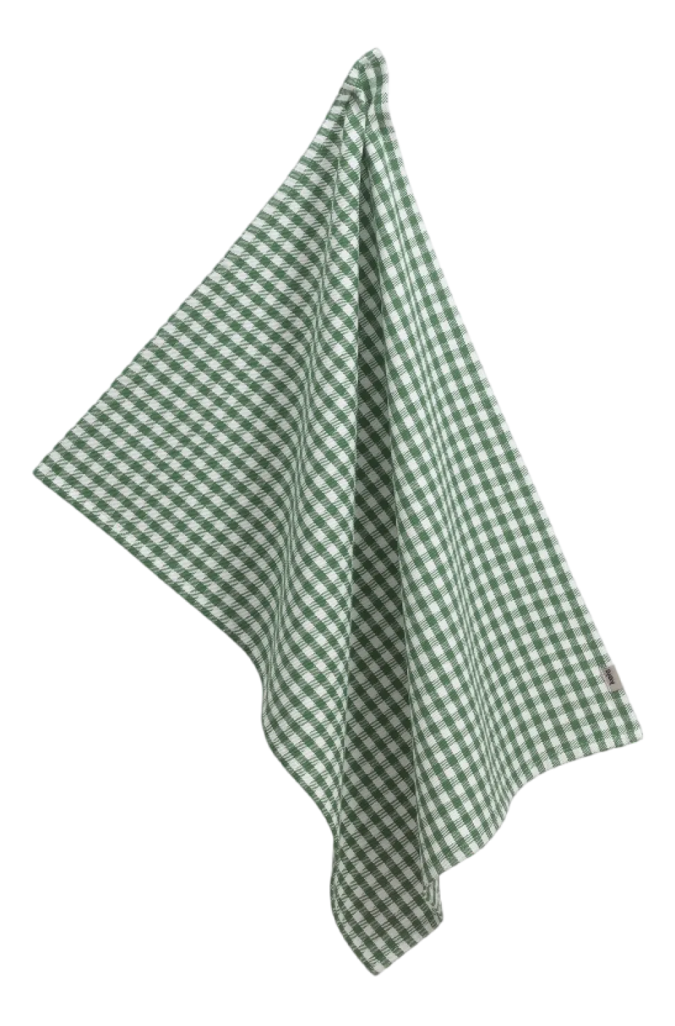 Theedoek Kela Cora Geblokt Groen - 50 x 70 cm