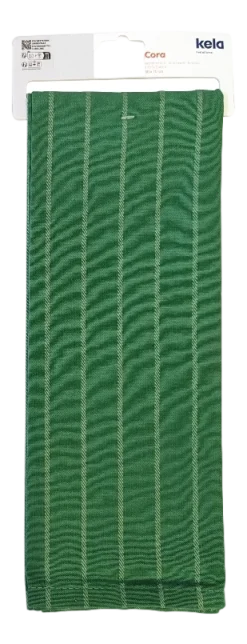 Kela Theedoek Cora Streep Groen - 50 x 70 cm Hot
