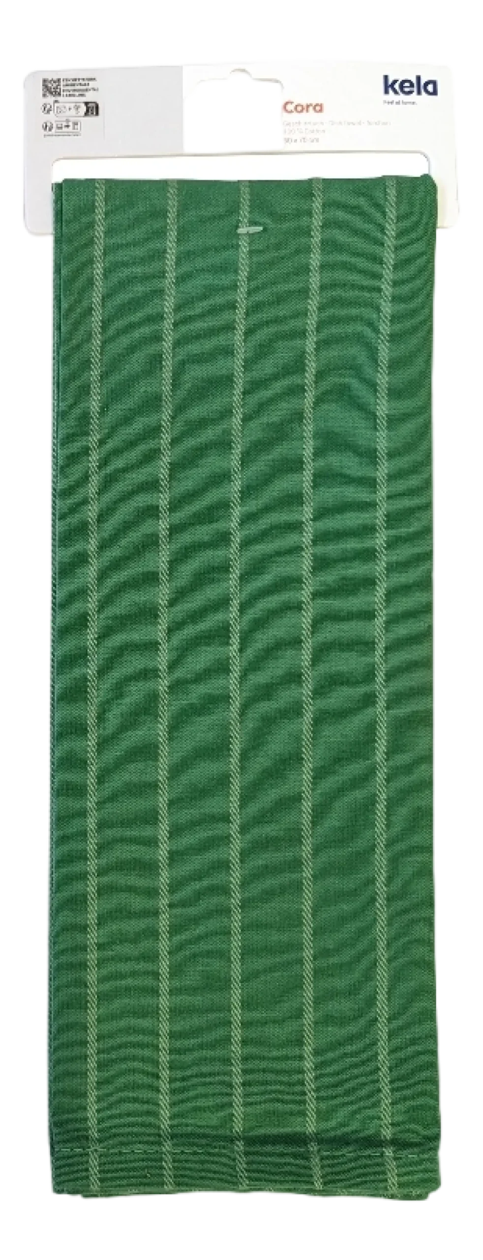 Kela Theedoek Cora Streep Groen - 50 x 70 cm Hot