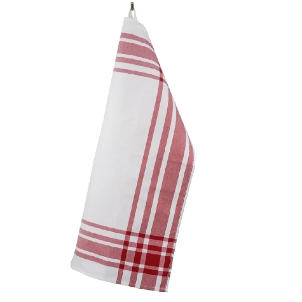 Theedoek KOOK Streep Rood