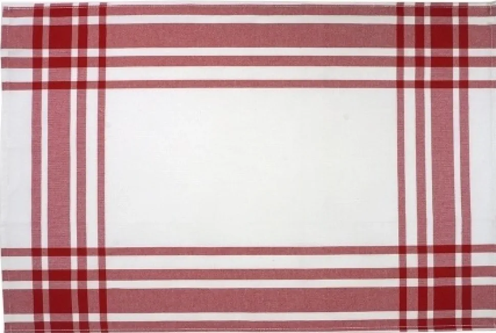 Theedoek KOOK Streep Rood