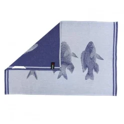 Theedoek KOOK Vis Blauw (50 x 70 cm)