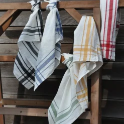 Theedoek Libeco Camaret Black Linnen (Set van 6)