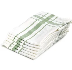 Theedoek Libeco Camaret Green Linnen (Set van 6)