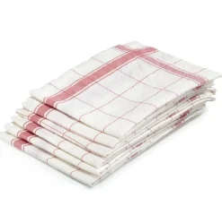 Libeco Theedoek Parma Rose Linnen (Set van 6)