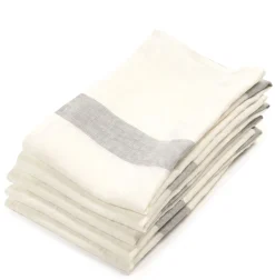 Libeco Theedoek Porticcio Grey Linnen (Set van 6) Sale