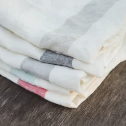 Libeco Theedoek Porticcio Red Linnen (Set van 6) Sale