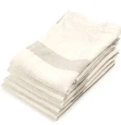 Libeco Theedoek Porticcio Stone Linnen (Set van 6) Outlet