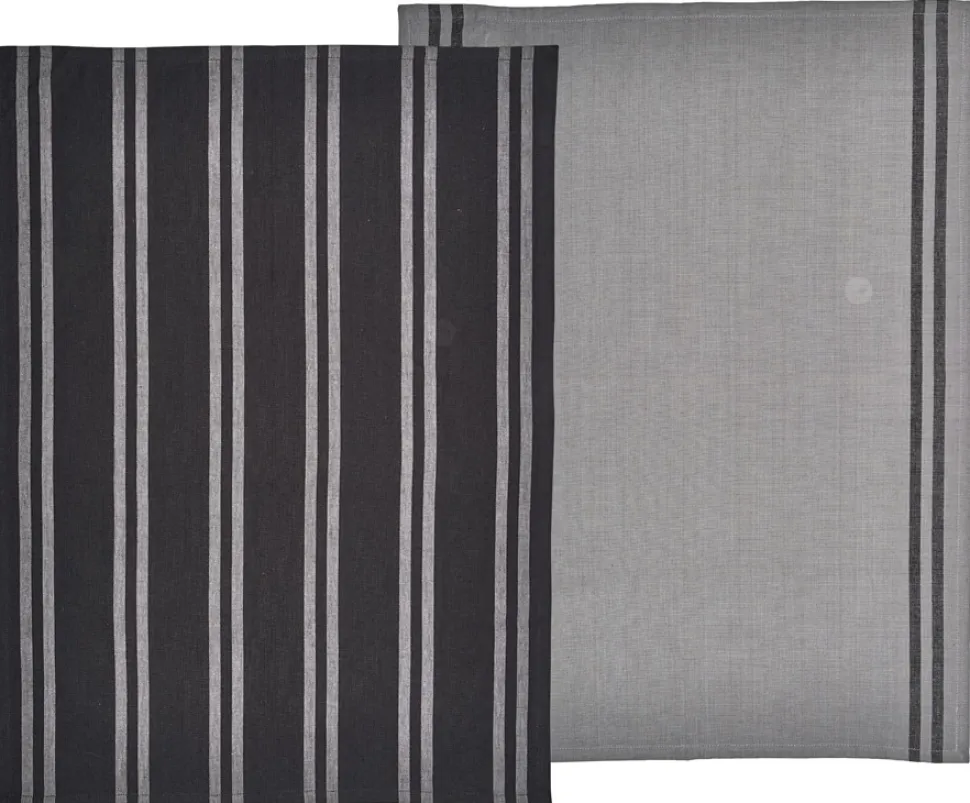 Theedoek Södahl Soft Black (set van 2)