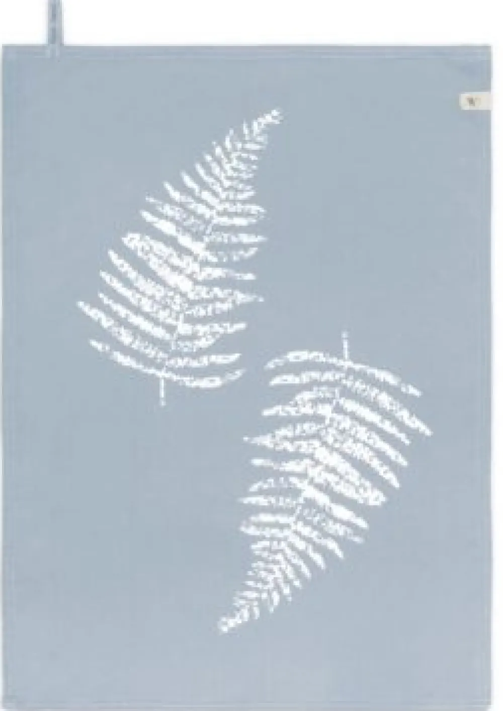 Walra Theedoek Dry with Leaves Jeans Blauw (50 x 70 cm) New