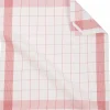 Theedoek ZicZac Linnen Rood (set van 2)