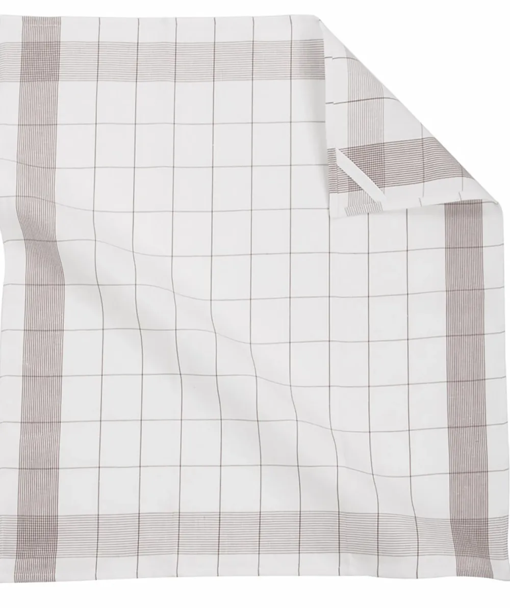 ZicZac Theedoek Linnen Taupe (set van 2)