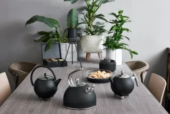 Theedoos Bredemeijer Bamboo 6-Vaks Gesloten Zwart