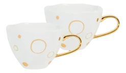 Urban Nature Culture Thee- en Koffiekop Good Morning Special Edition Gold 350 ml (2-Delig) Clearance