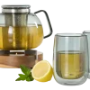 Theeglas AdHoc Duo Glass Grijs 400 ml (2-delig)