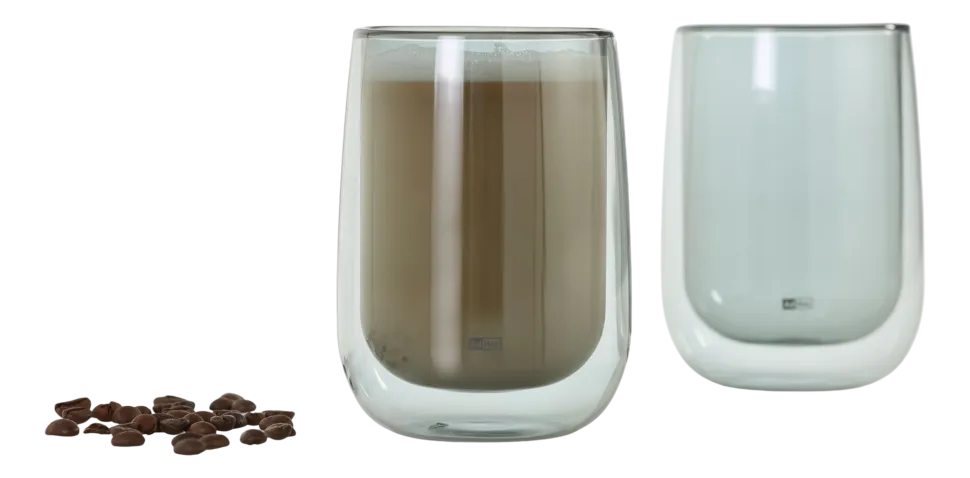 Theeglas AdHoc Duo Glass Grijs 400 ml (2-delig)