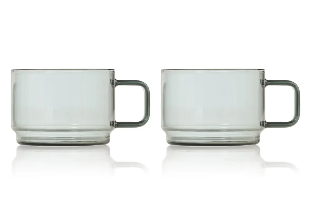 AdHoc Theeglas Impact Grey 300 ml (Set van 2)