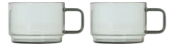 AdHoc Theeglas Impact Grey 300 ml (Set van 2)