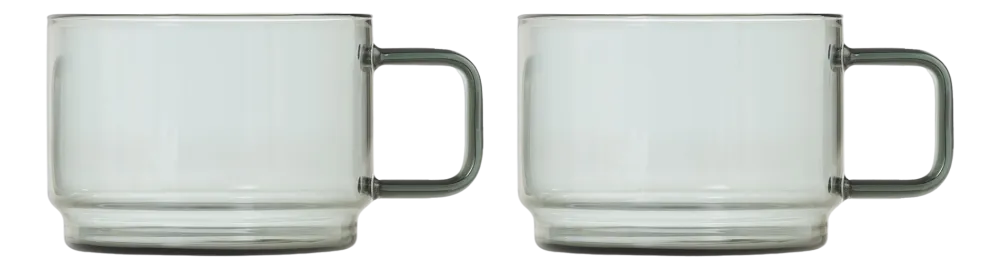 AdHoc Theeglas Impact Grey 300 ml (Set van 2)