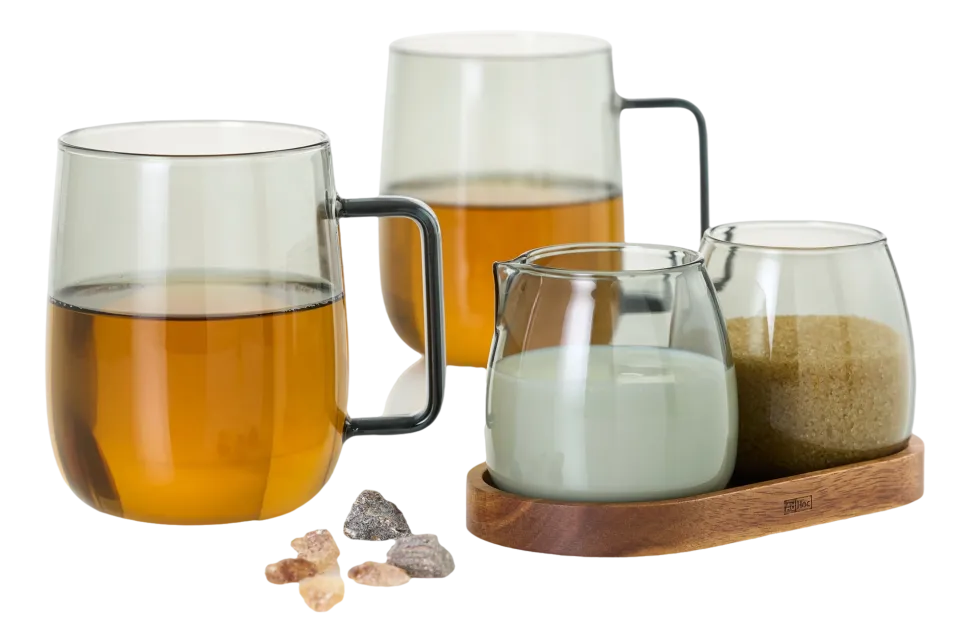 Theeglas AdHoc Yuna Grey 560 ml (Set van 2)