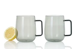 Theeglas AdHoc Yuna Grey 560 ml (Set van 2)