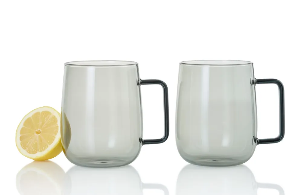 Theeglas AdHoc Yuna Grey 560 ml (Set van 2)