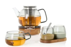 AdHoc Theeglas Yuna Grey 400 ml (Set van 2)