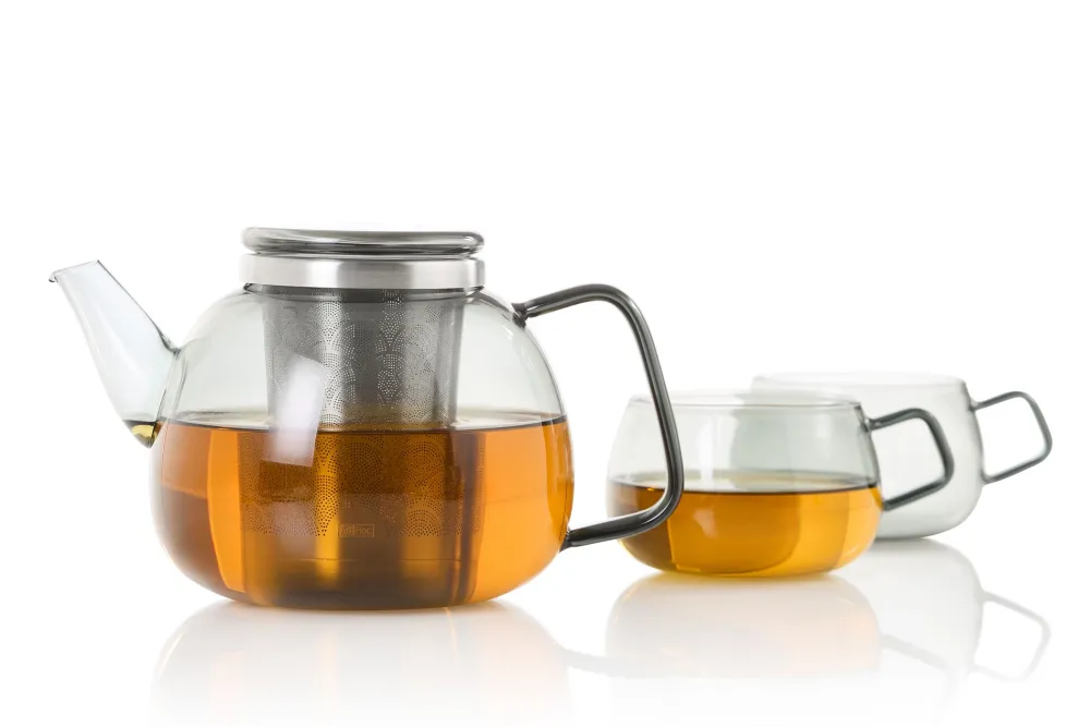 AdHoc Theeglas Yuna Grey 400 ml (Set van 2)