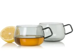 AdHoc Theeglas Yuna Grey 400 ml (Set van 2)