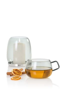 AdHoc Theeglas Yuna Grey 400 ml (Set van 2)