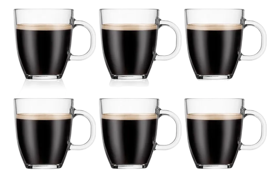 Theeglas Bodum Bistro Transparant 350 ml (Set van 6)