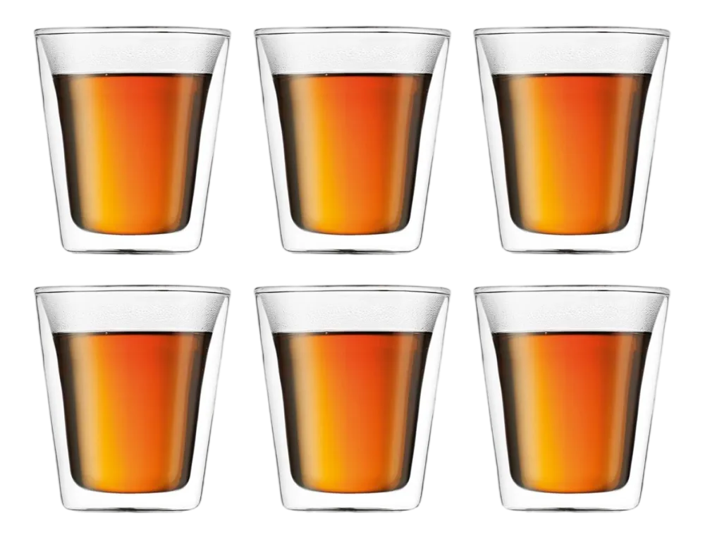 Bodum Theeglas Canteen Dubbelwandig Transparant 200 ml (Set van 6) Sale