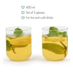 Theeglas Bredemeijer Padua Transparant 400 ml (Set van 2)