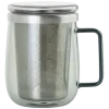 AdHoc Theeglas met filter Yuna 560 ml, Glas, Grijs Outlet