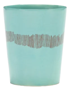 Theeglas Serax Feast Tableware By Ottolenghi Azure Stripes Red 330 ml