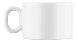 Theekop Alessi Dressed White Porcelain 170 ml (Set van 4)